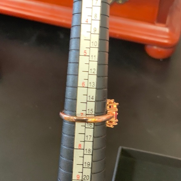 JTV Radiant Red Gemstone Ring - Picture 3 of 4